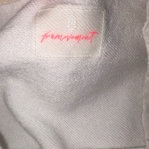 FP Movement by Free People Metti Crew Sweatshirt Tie-Dye Black White XS - Picture 6 of 6